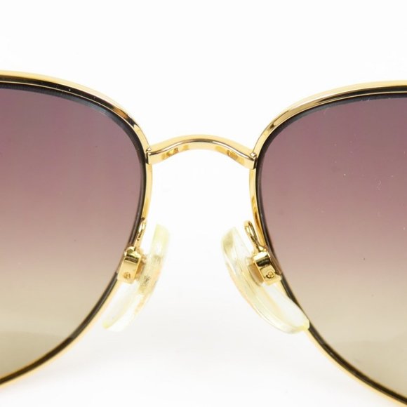 Authentic CHANEL CC Logo Gold Plated Vintage Gradient Tinted Lens Sunglasses Y2K - Picture 7 of 10